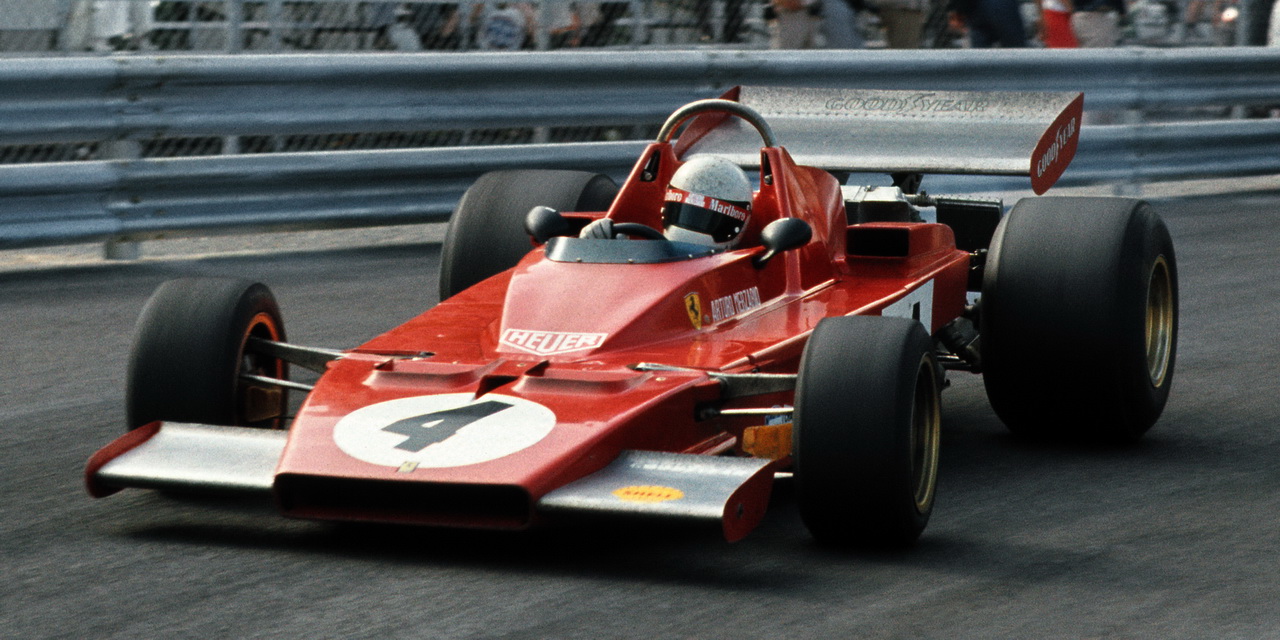 Arturo Merzario, Ferrari 312B3, at the 1973 Monaco GP on 31 May - 03 June.
