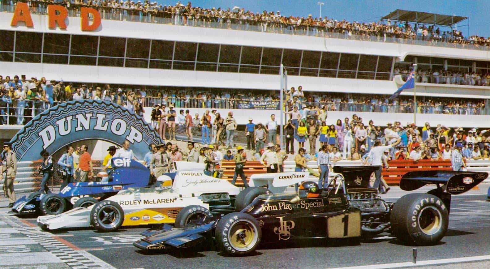 The start of the French Grand Prix in Paul Ricard on July 01, 1973.