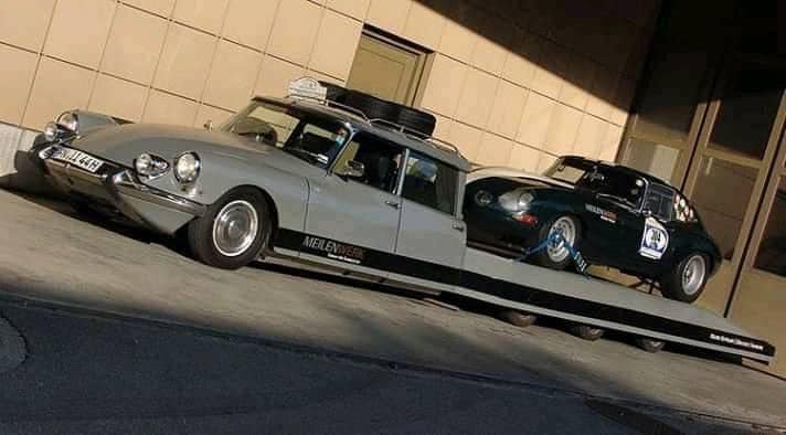 Frédéric Usman Letellier says, "a Citroën DS Tissier. This vehicle was built in 1976 by Tissier for a French automobile club and were based on a 1970 Citroën DS. Originally 35 of these vehicles with 4-doors and 4 axles were built, today only 3 are left. This one was found on a scrapyard in southern France. 