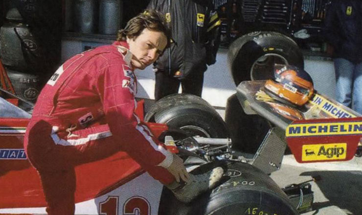 Gilles Villeneuve, Ferrari, in 1979.