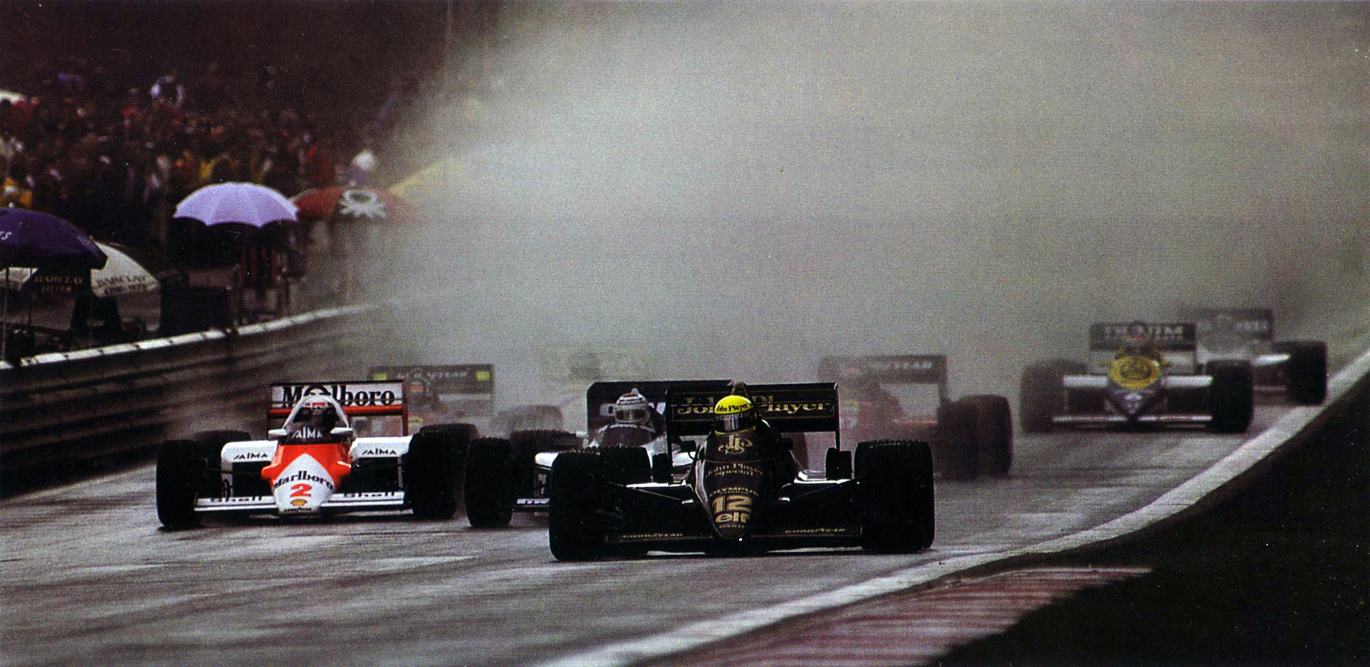 The start of a Grand Prix in 1985.