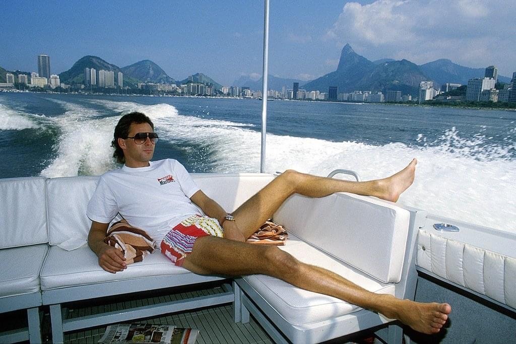 Gerhard Berger in Brazil in 1989.