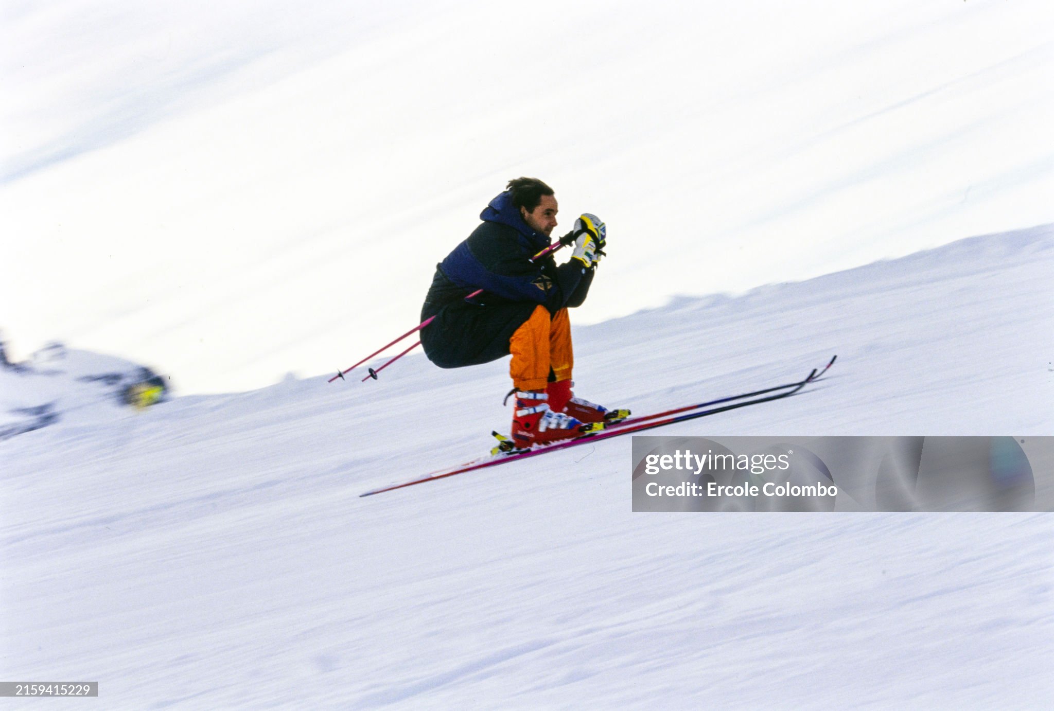 Gerhard Berger skiing on Saturday January 01, 1994.