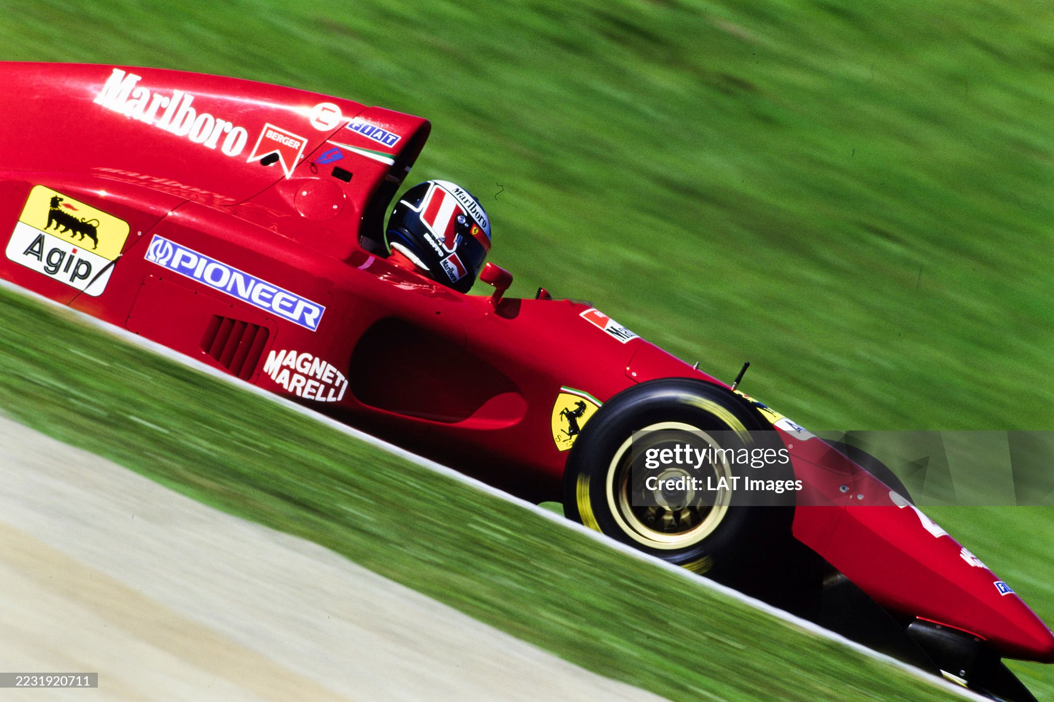 Gerhard Berger, Ferrari 412T1, during the San Marino Grand Prix at Imola on 01 May 1994. 