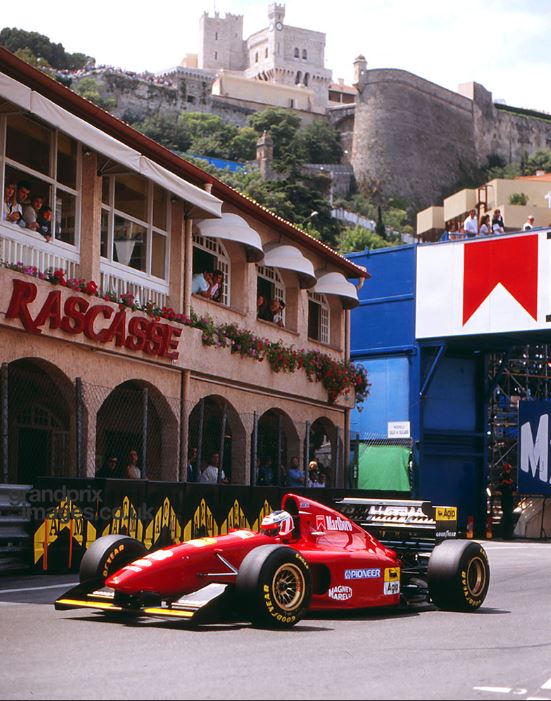 Gerhard Berger, Ferrari, in Monte Carlo, Monaco, in 1994.