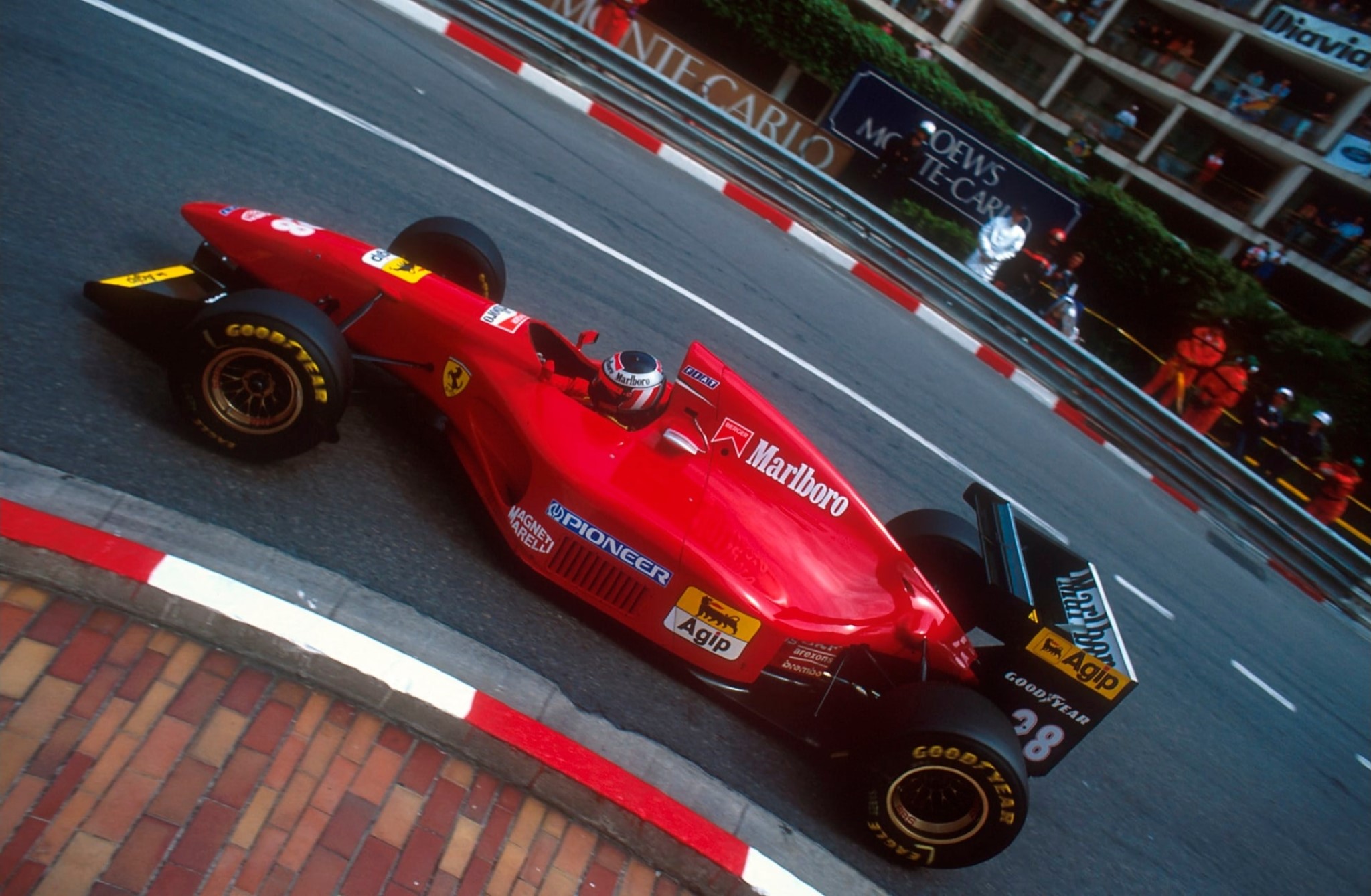 Gerhard Berger, Ferrari, in Monte Carlo, Monaco, in 1994.