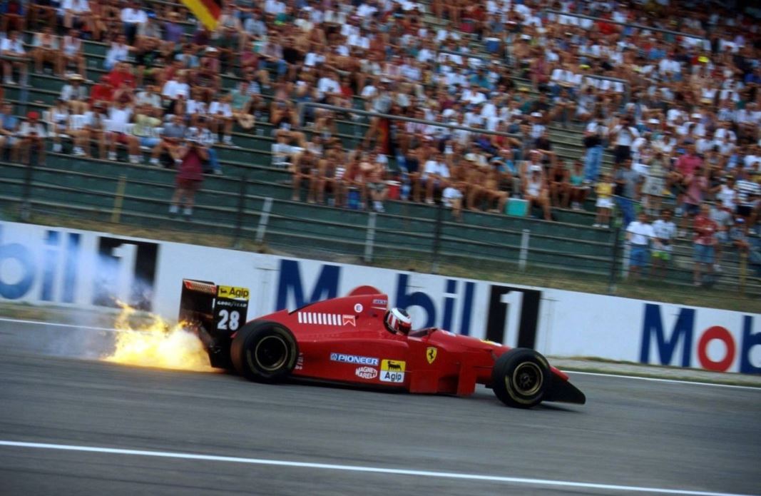Gerhard Berger, Ferrari, in Germany in 1994.