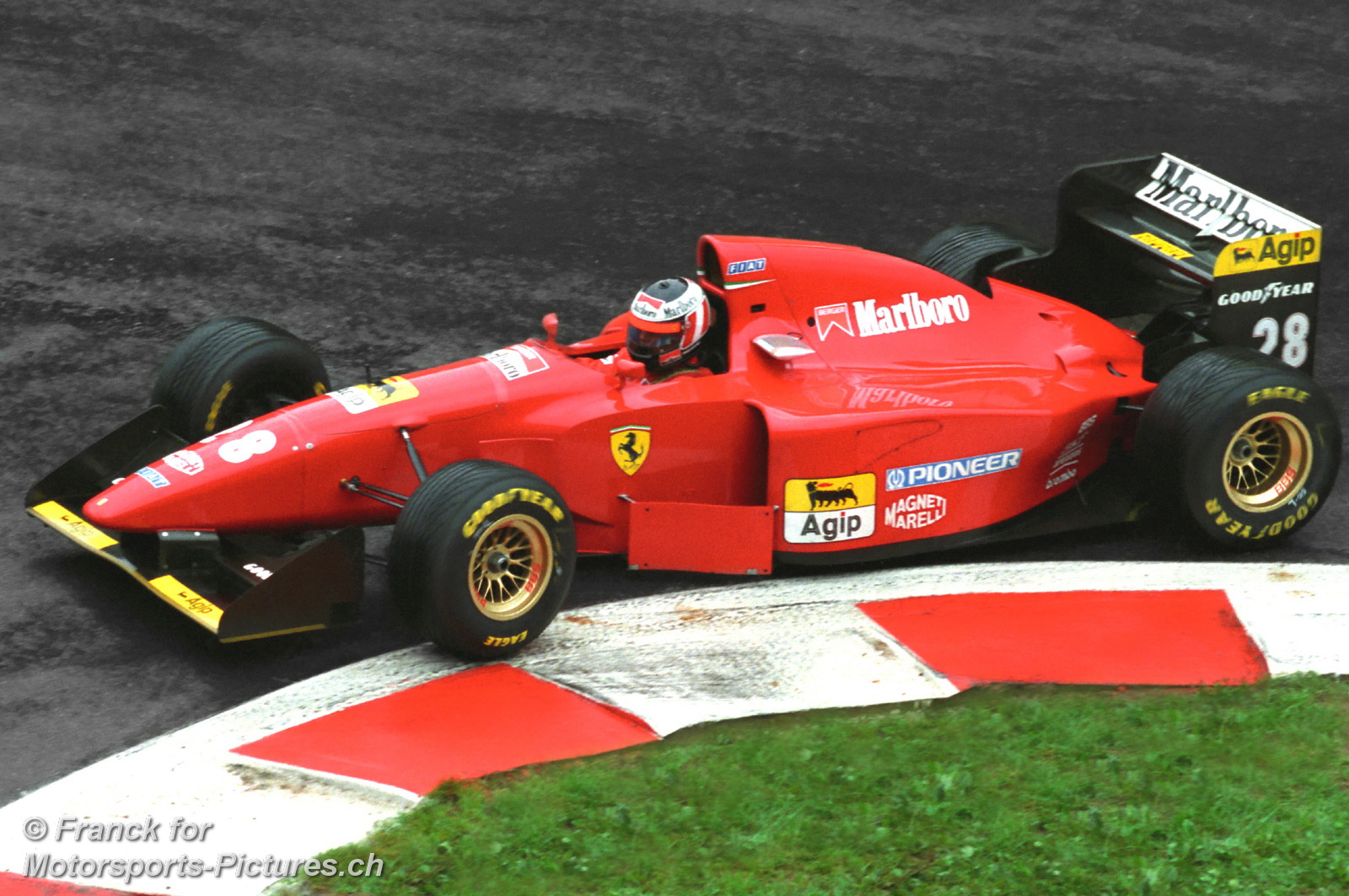 Gerhard Berger, Ferrari, in Belgium in 1994. 