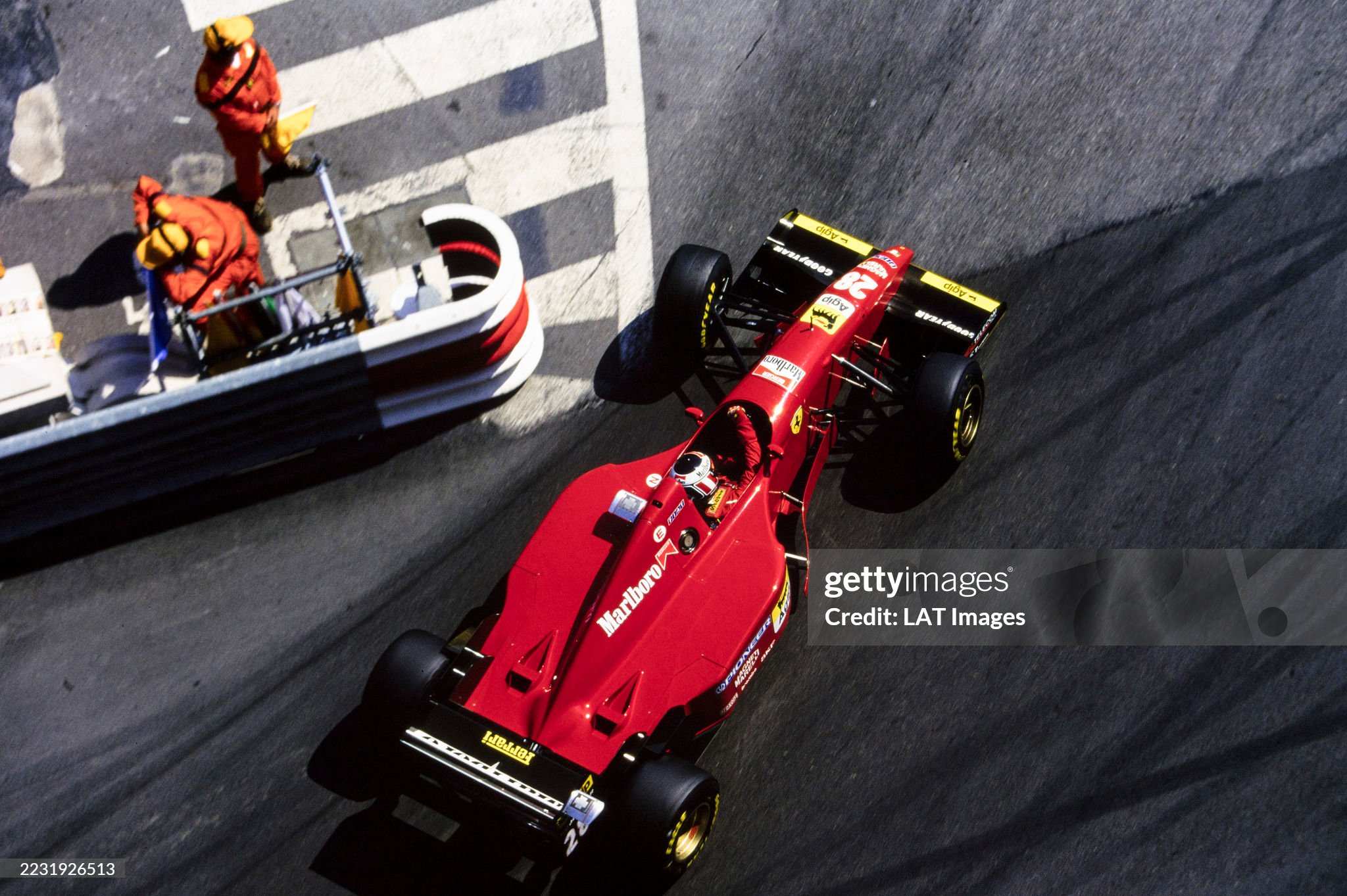 Gerhard Berger, Ferrari 412T2, during the Monaco Grand Prix at Monte Carlo on 28 May 1995. 
