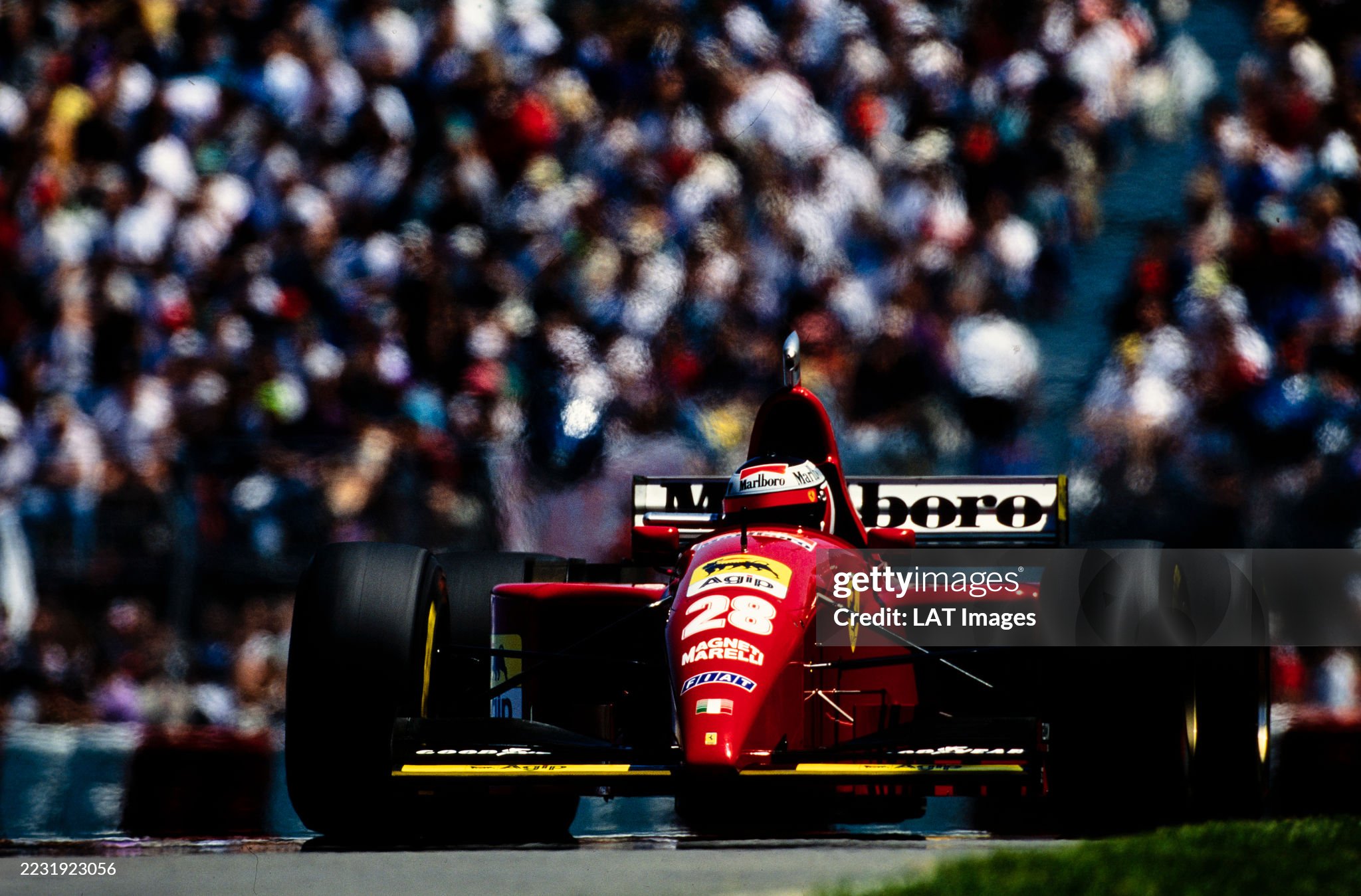 Gerhard Berger, Ferrari 412T2, during the Canadian Grand Prix at Circuit Gilles Villeneuve on 11 June 1995. 