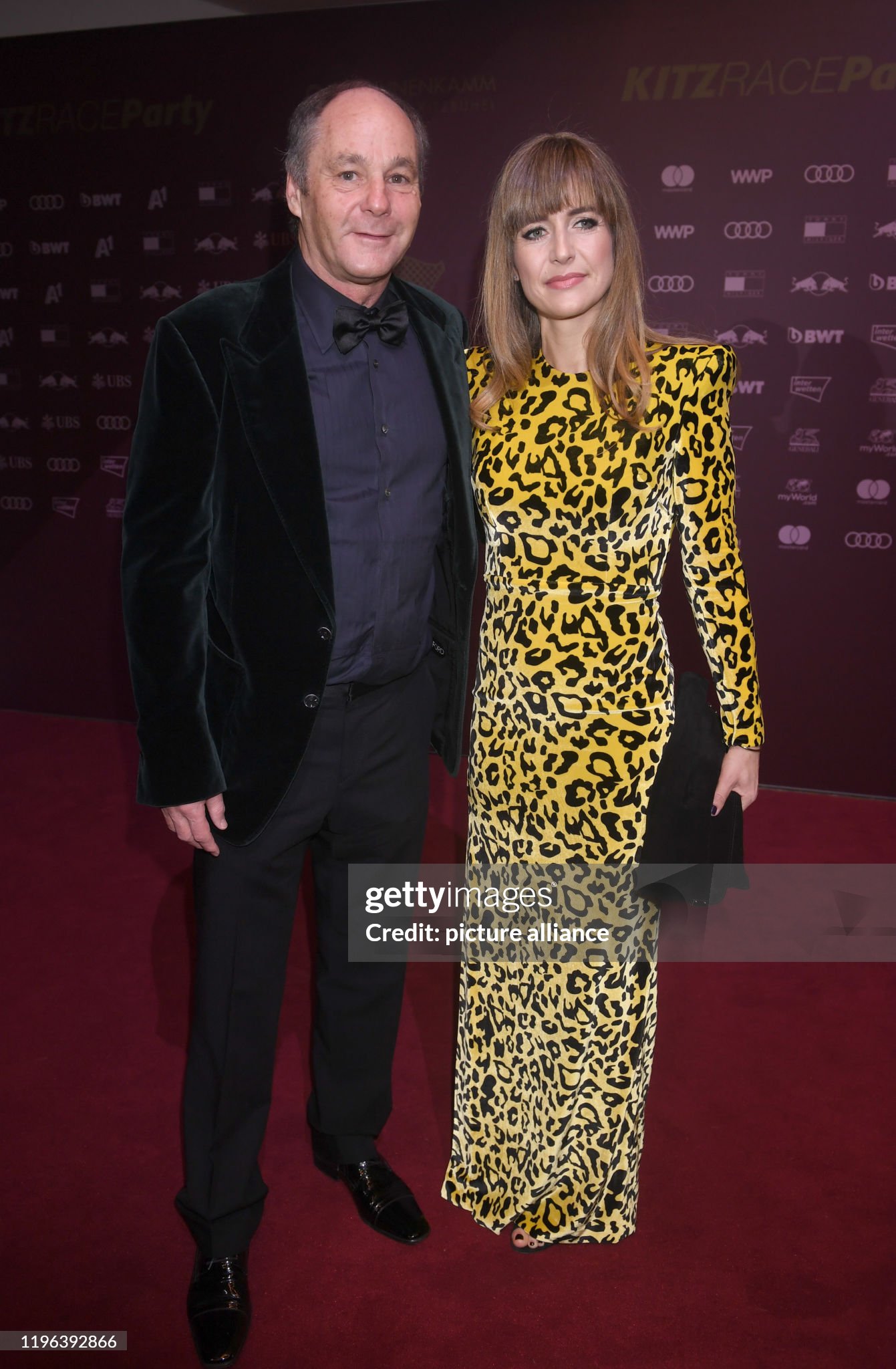 Gerhard Berger comes on 25 January 2020 with Helene to the Kitz Race Party 2020, which took place on the evening of the men's downhill race on the Streif at the Kitz Race Club in Kitzbühel, Austria. 