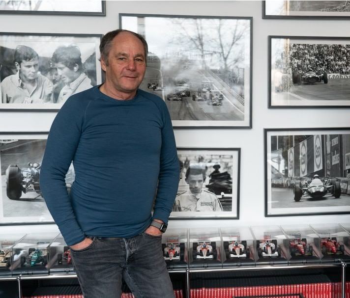 Gerhard Berger in his office in Wörgl.