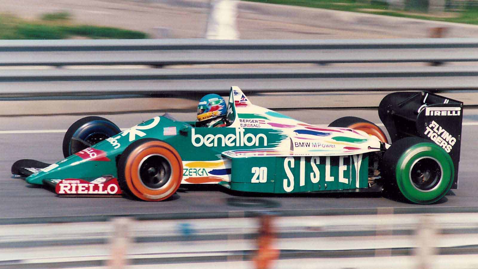 Gerhard Berger in USA in 1986.