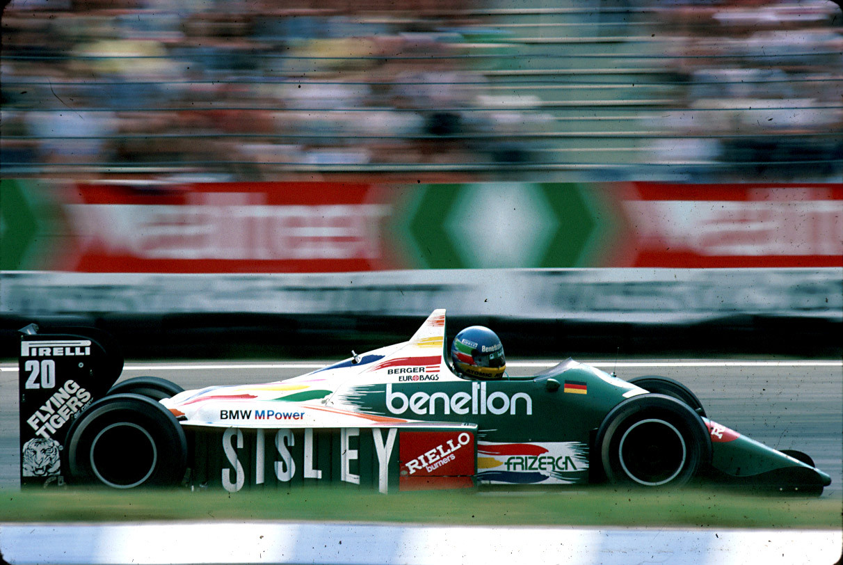 Gerhard Berger in Germany in 1986.