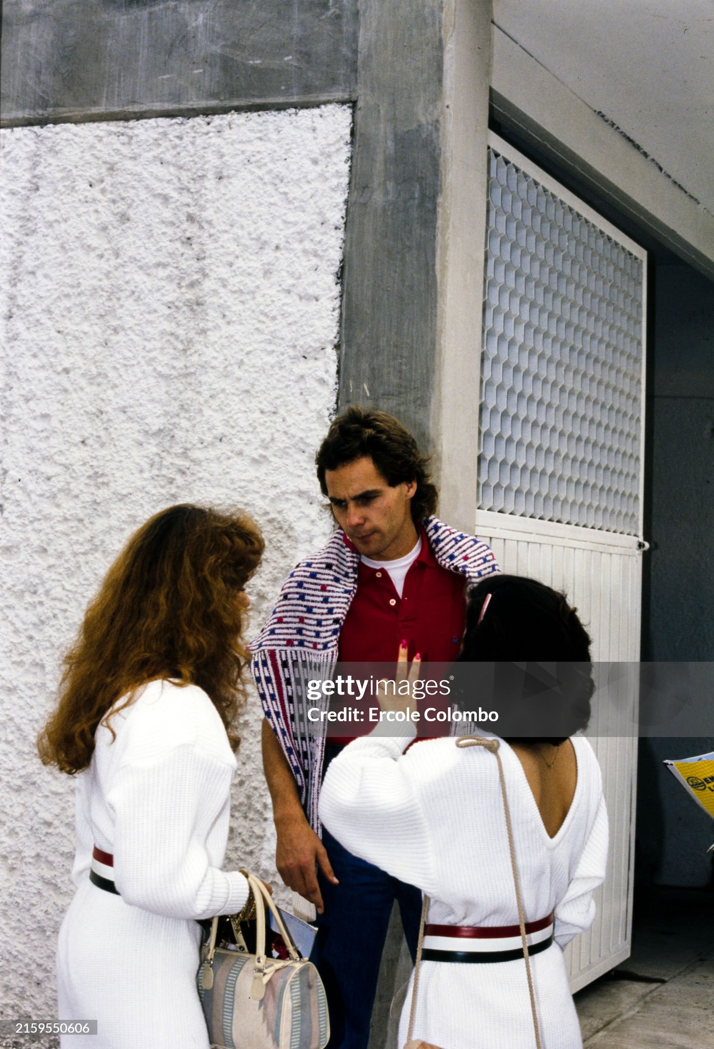 Gerhard Berger during the Mexican Grand Prix at Autodromo Hermanos Rodriguez on October 12, 1986. 