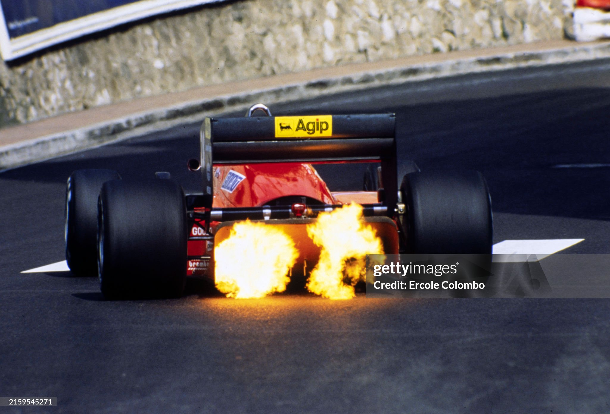 Gerhard Berger, Ferrari F1-87, during the Monaco Grand Prix at Monte Carlo on May 31, 1987. 