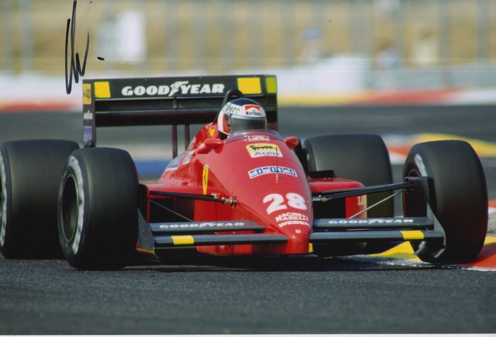 Gerhard Berger in France in 1987.