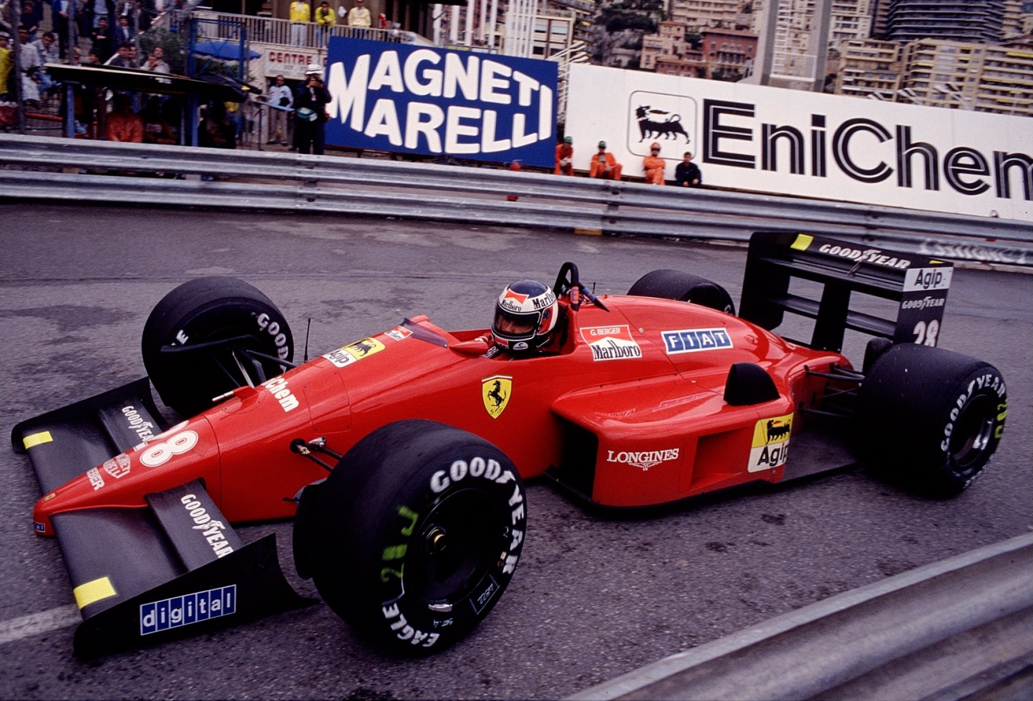 Gerhard Berger at Monaco in 1988.