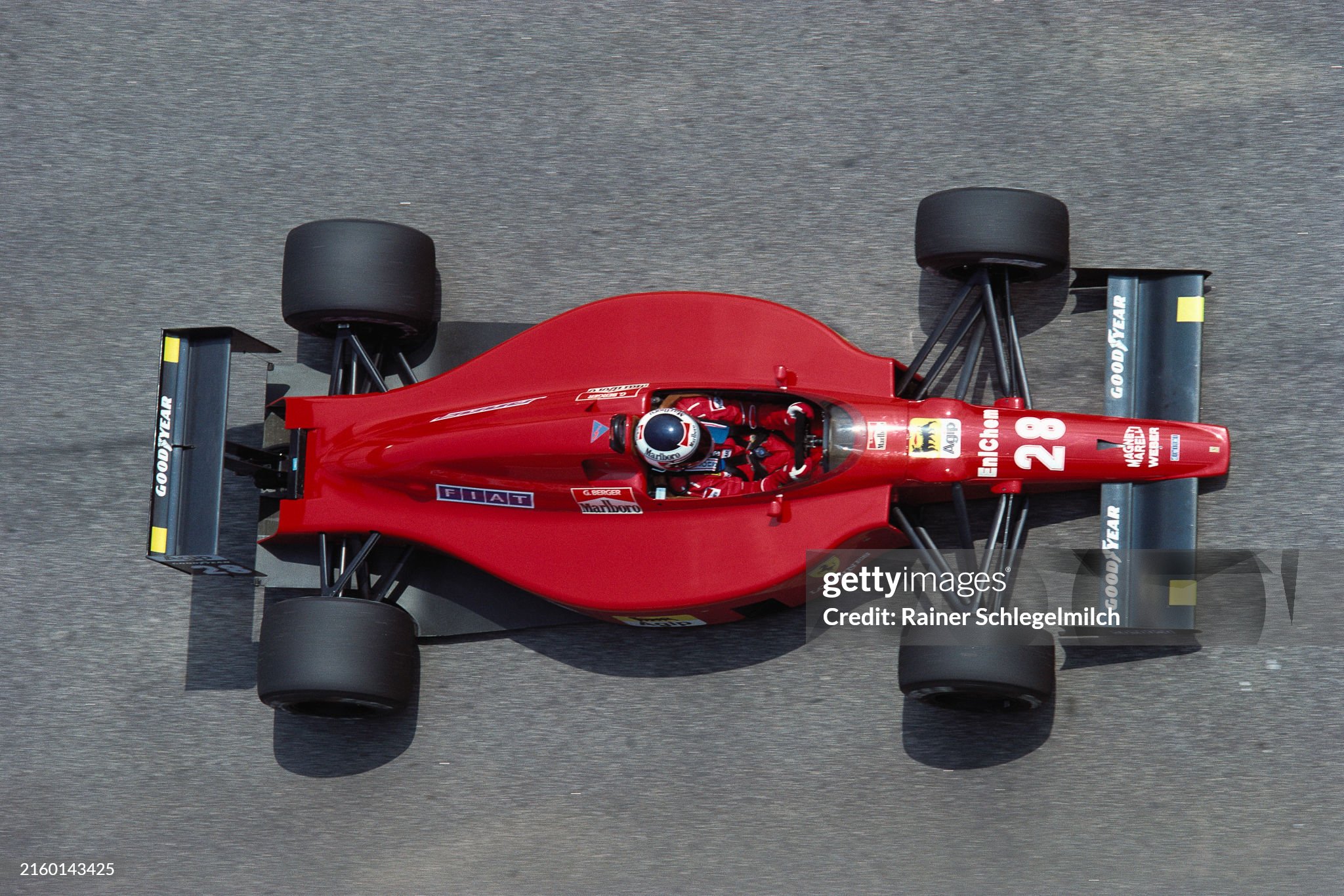 Gerhard Berger, Ferrari 640, during the Brazilian Grand Prix at Autodromo Internacional Nelson Piquet on 25 March 1989. 