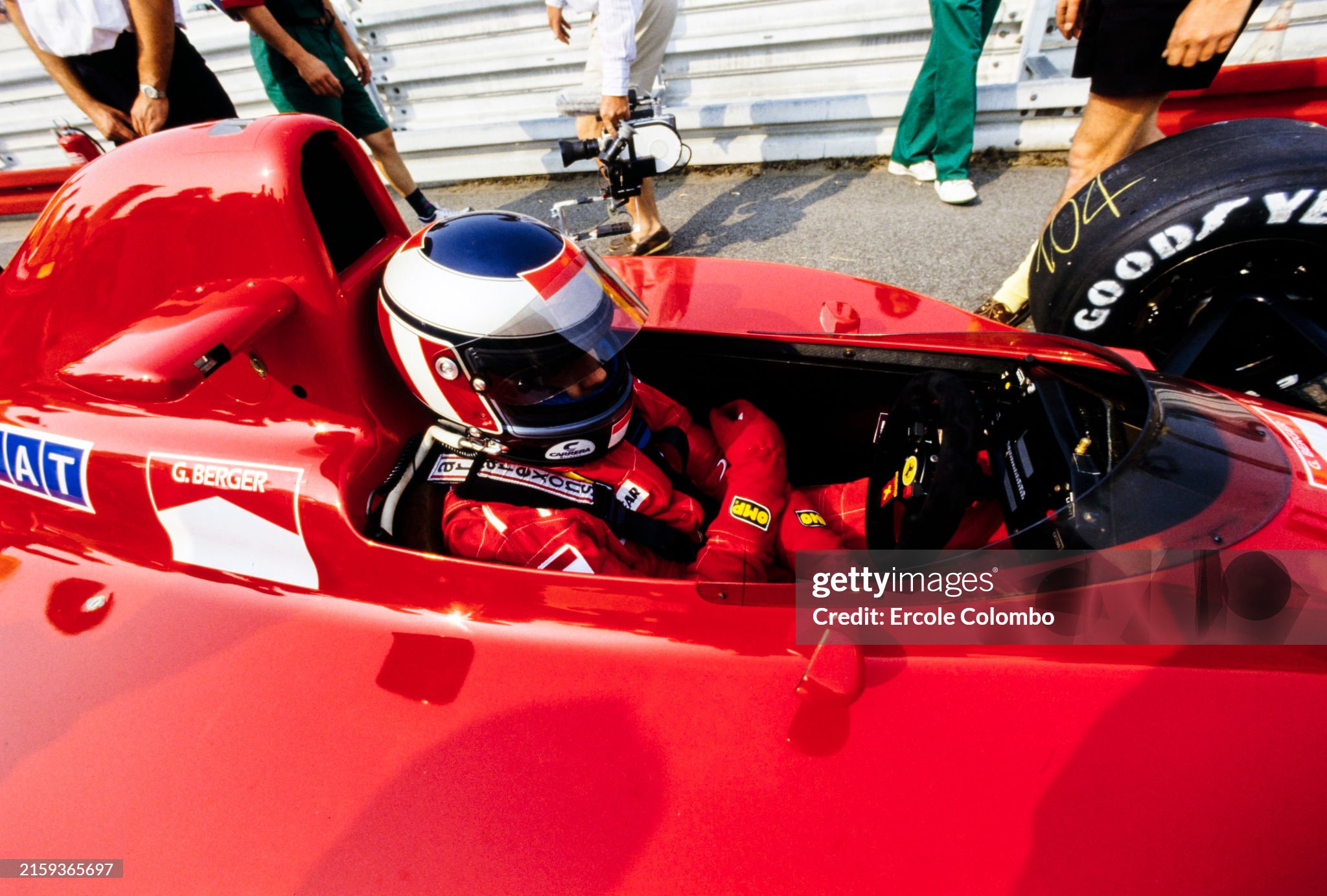 Gerhard Berger, Ferrari 640, during the German Grand Prix at Hockenheimring on 30 July 1989. 