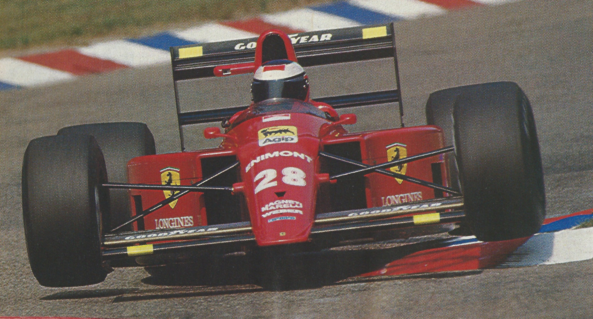 Gerhard Berger, Ferrari, in Germany in 1989.