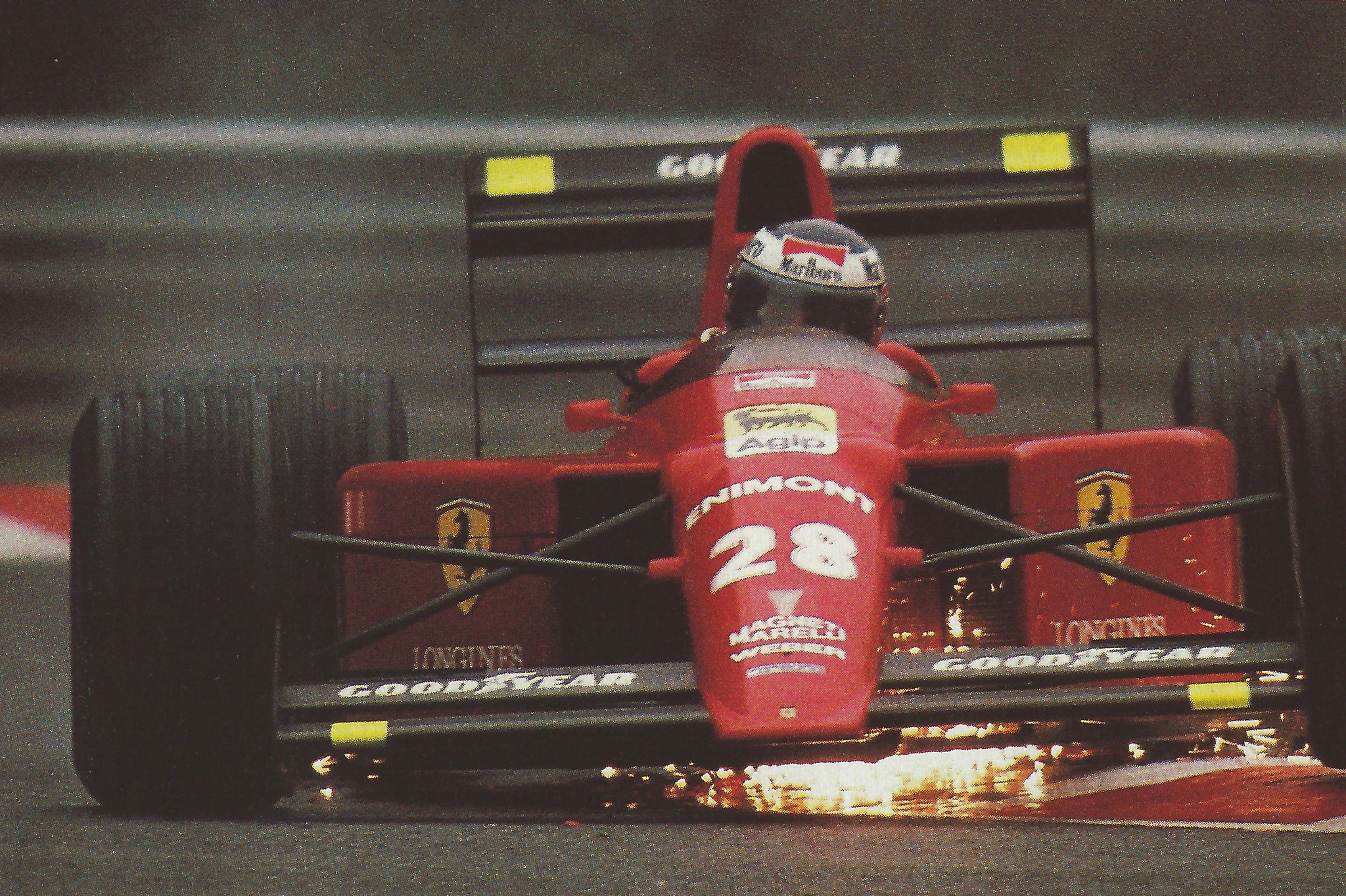 Gerhard Berger, Ferrari, in Belgium in 1989.