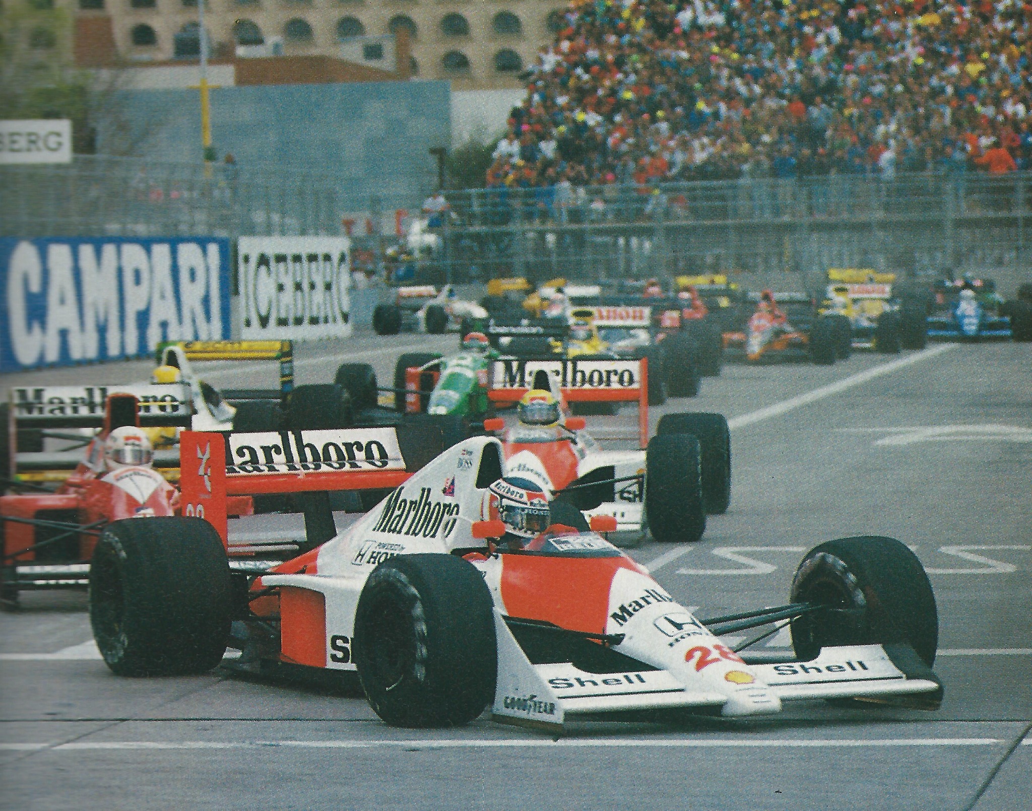 Gerhard Berger, McLaren, in USA in 1990.