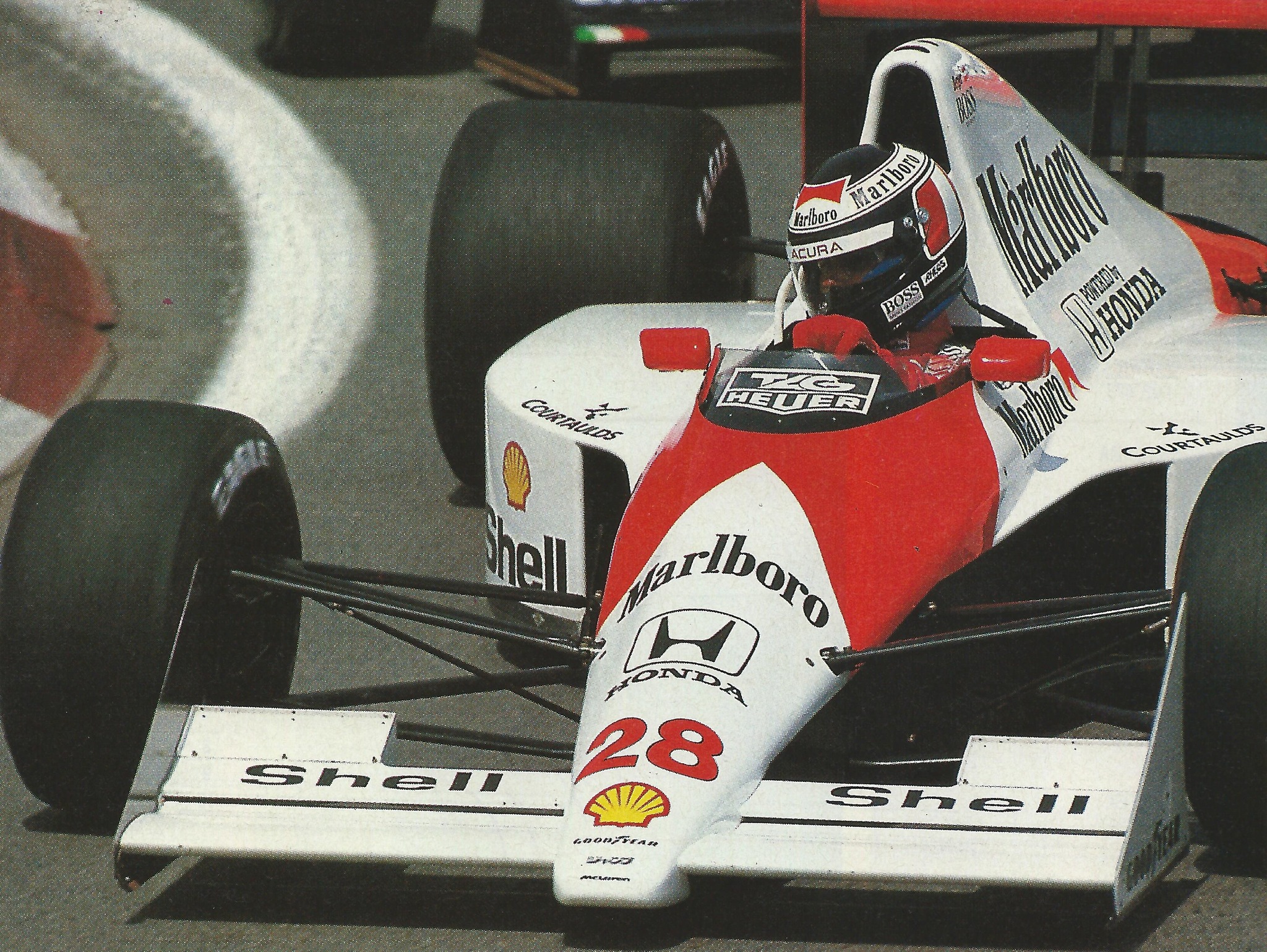 Gerhard Berger, McLaren, in Canada in 1990.