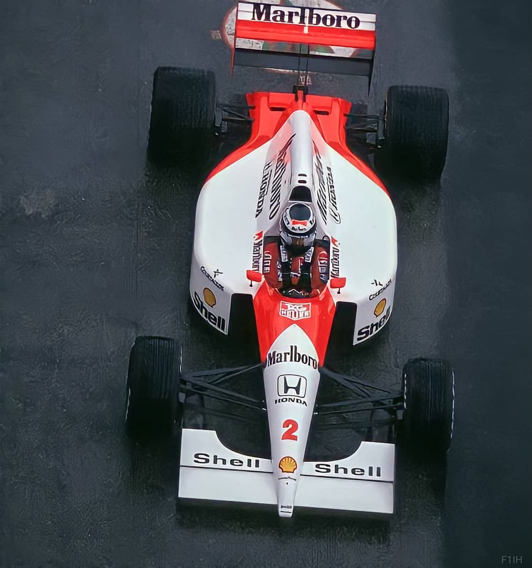 Gerhard Berger at the San Marino Grand Prix in 1991.