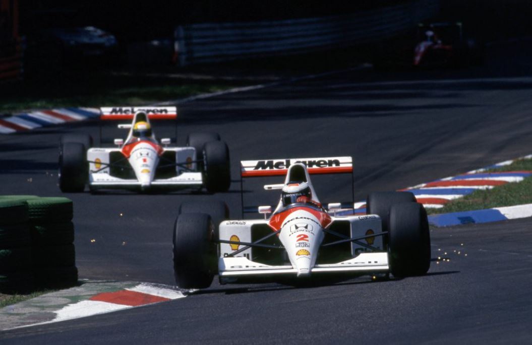 Gerhard Berger, McLaren, in Germany in 1991.