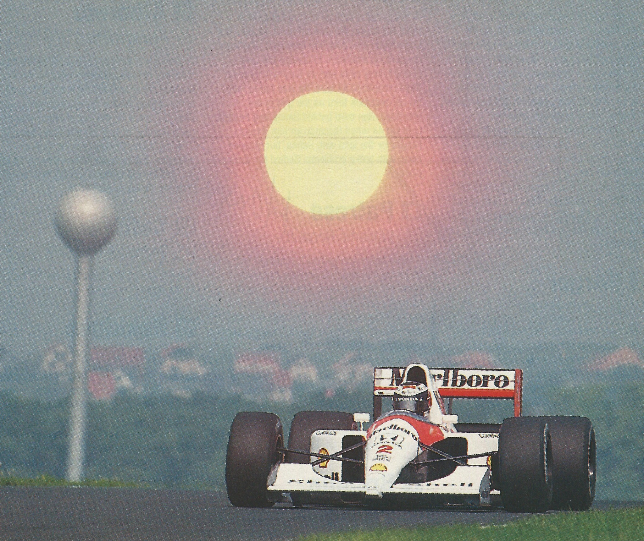 Gerhard Berger, McLaren, in Hungary in 1991.