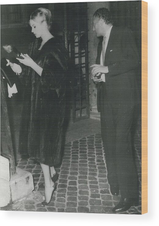 Gianni Agnelli and Anita Ekberg on 02 February 1959.