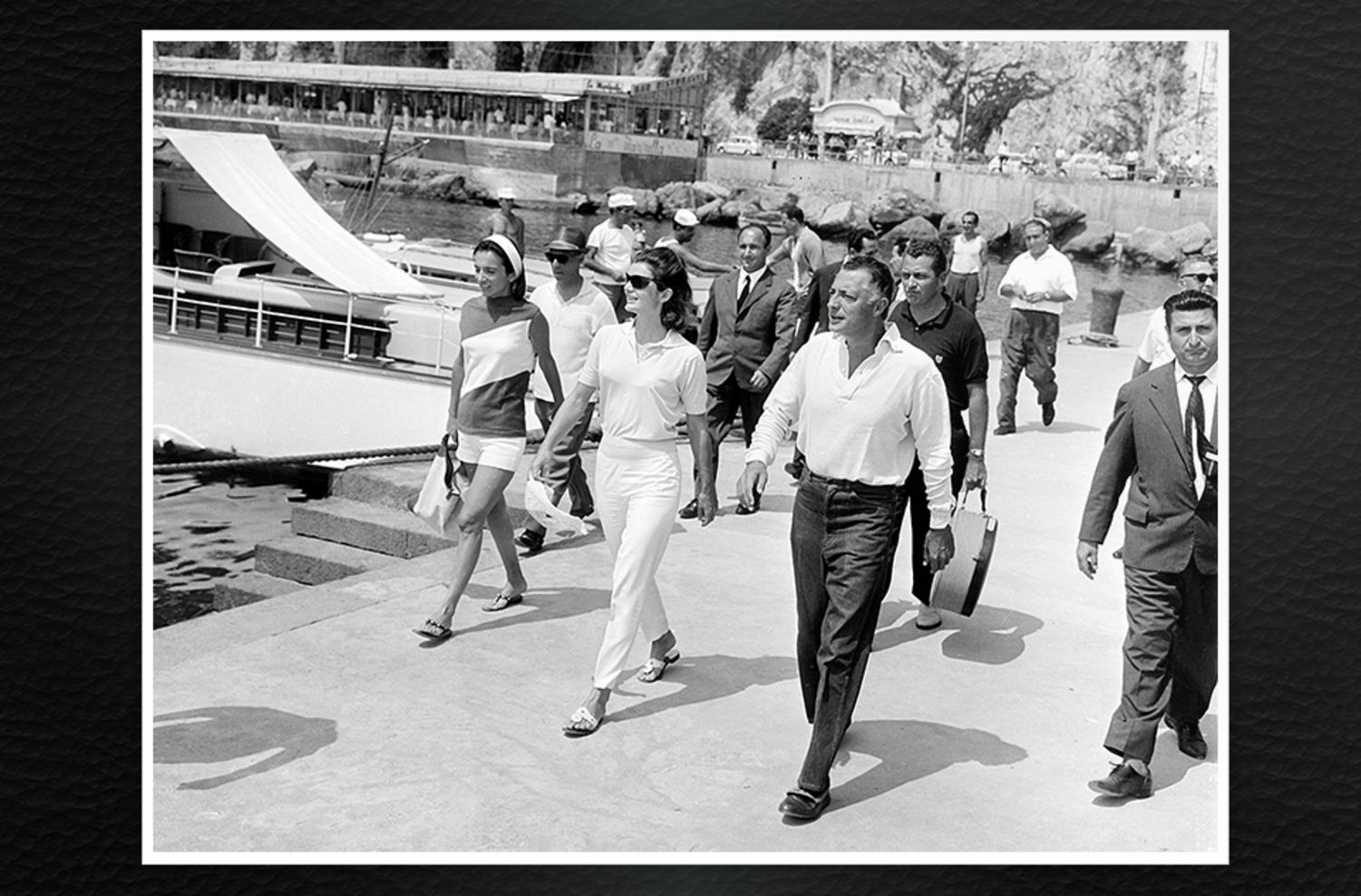 Gianni Agnelli with Jacqueline Kennedy in Ravello, Italy, in August 1962. 