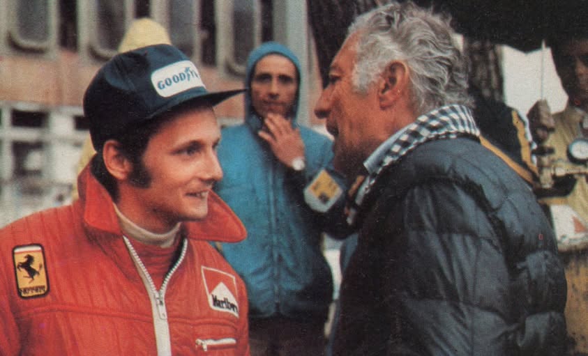 Gianni Agnelli with Niki Lauda.