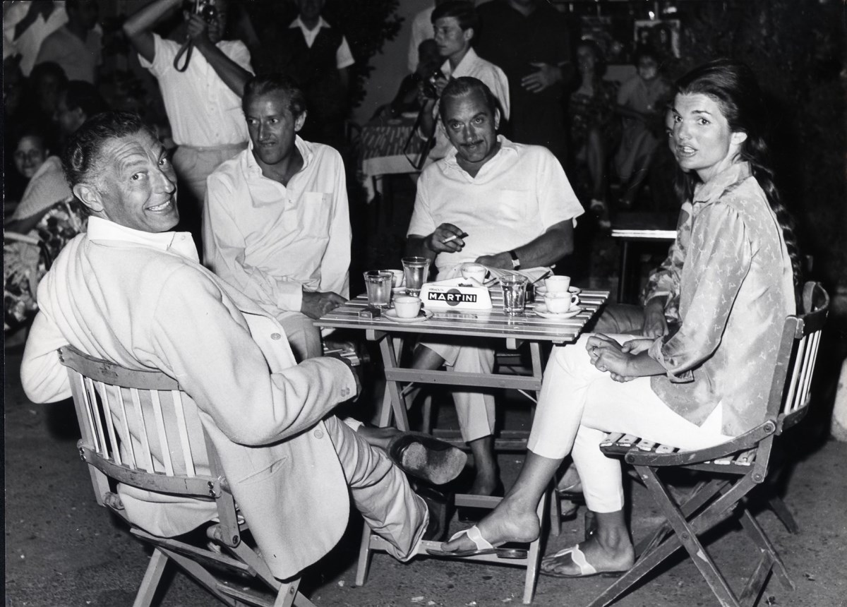 Gianni Agnelli with Jacqueline Kennedy in August 1962.