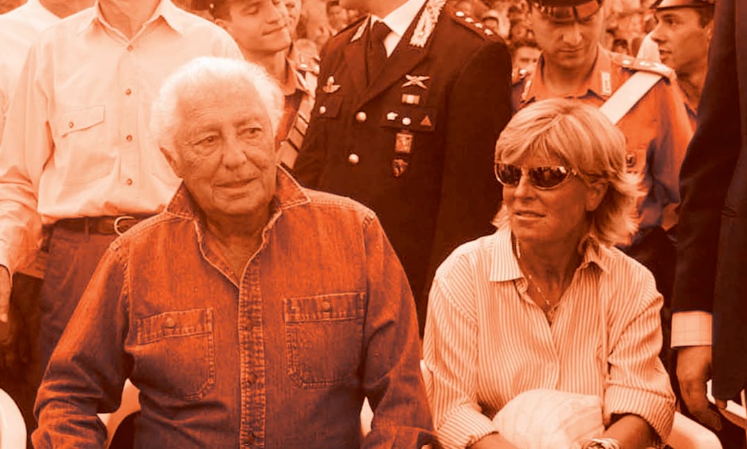 Evelina Christillin with Gianni Agnelli.