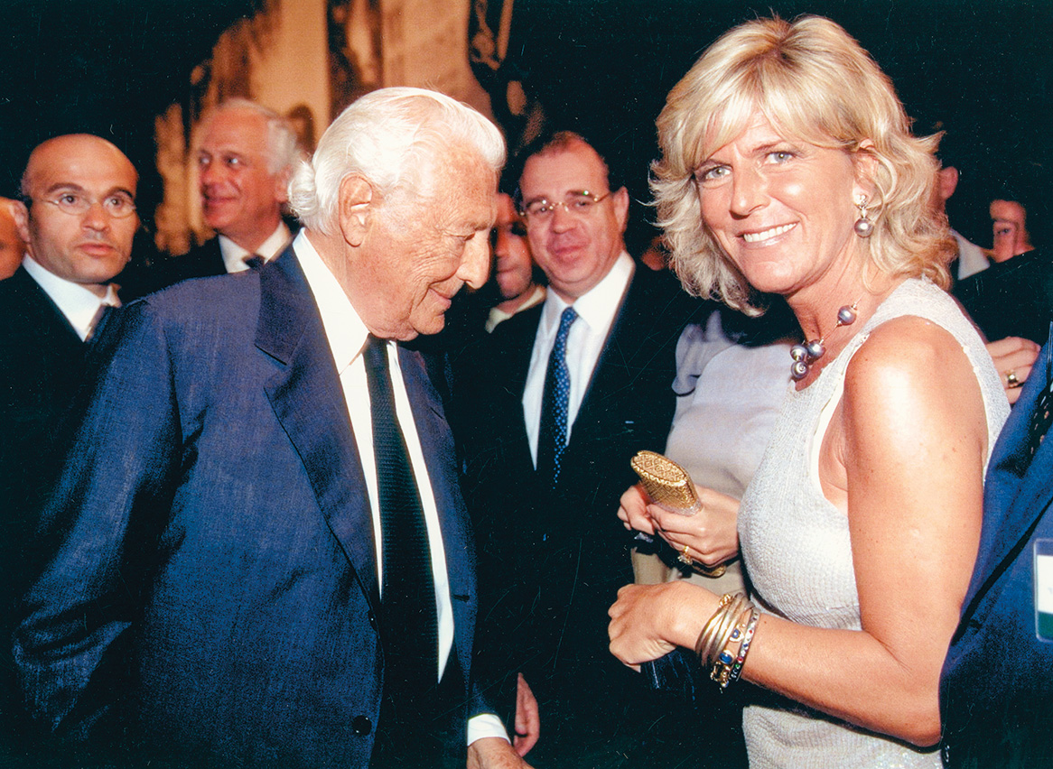 Gianni Agnelli and Evelina Christillin.