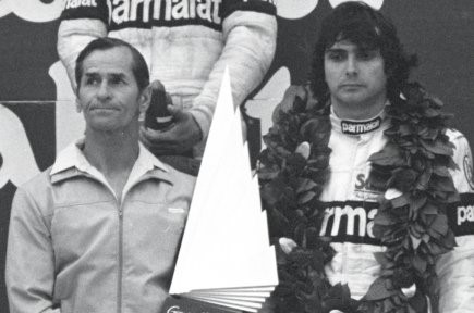 Seville Villeneuve with Nelson Piquet.