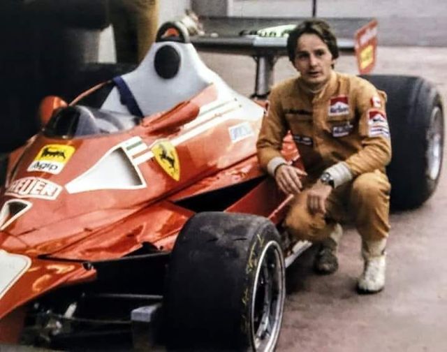 Gilles Villeneuve for the last two Grands Prix of 1977, Canada and Japan, was already driving the gorgeous Ferrari 312T2.