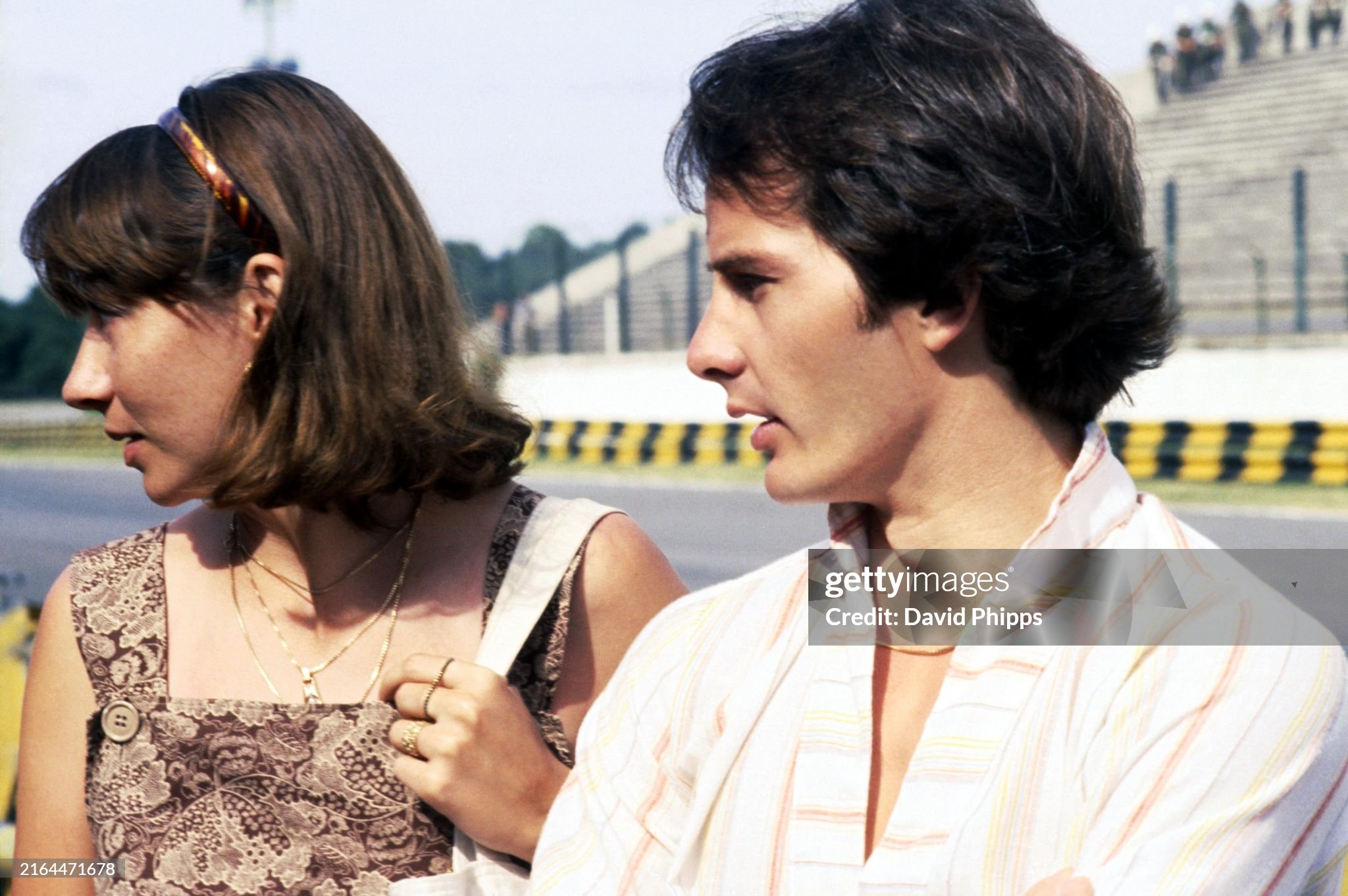 Gilles Villeneuve, Ferrari, with his wife Joann in 1978. 