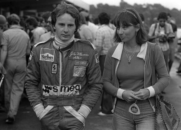 Gilles Villeneuve with his wife Joann.