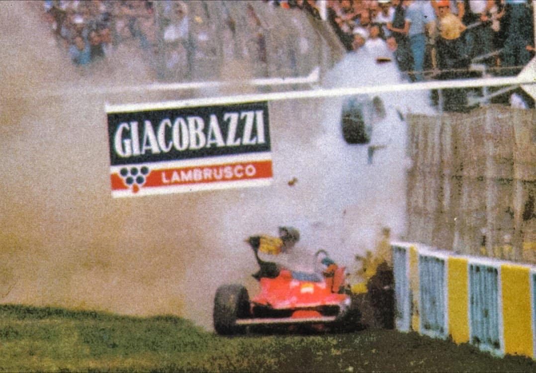 Gilles Villeneuve suffered a tyre blowout on lap five at Imola in 1980 and crashed into the barrier at high speed.