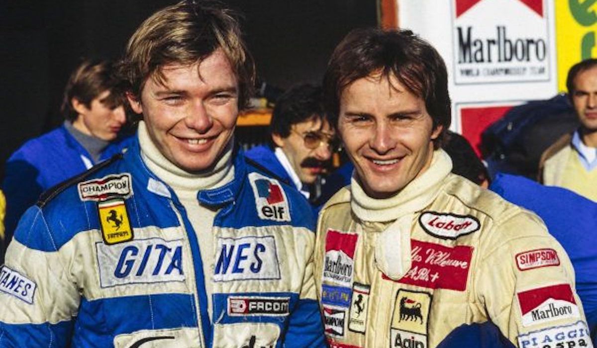 Gilles Villeneuve with Didier Pironi.