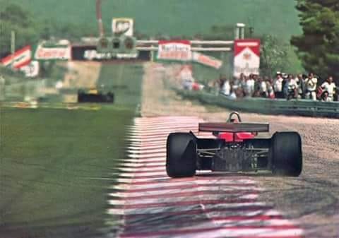 Gilles Villeneuve driving his Ferrari