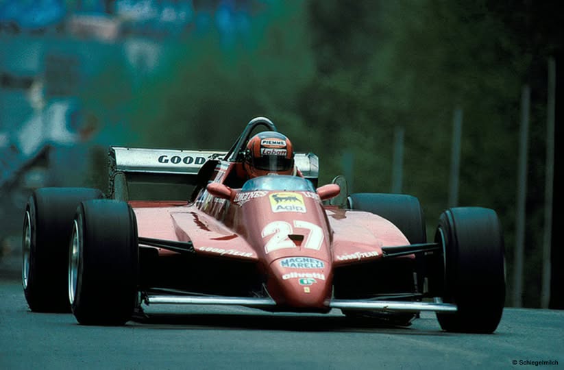 This is the last photo taken of the Ferrari n. 27, a few hundred meters before the fateful Terlamen curve where it will collide with the March of Jochen Mass.