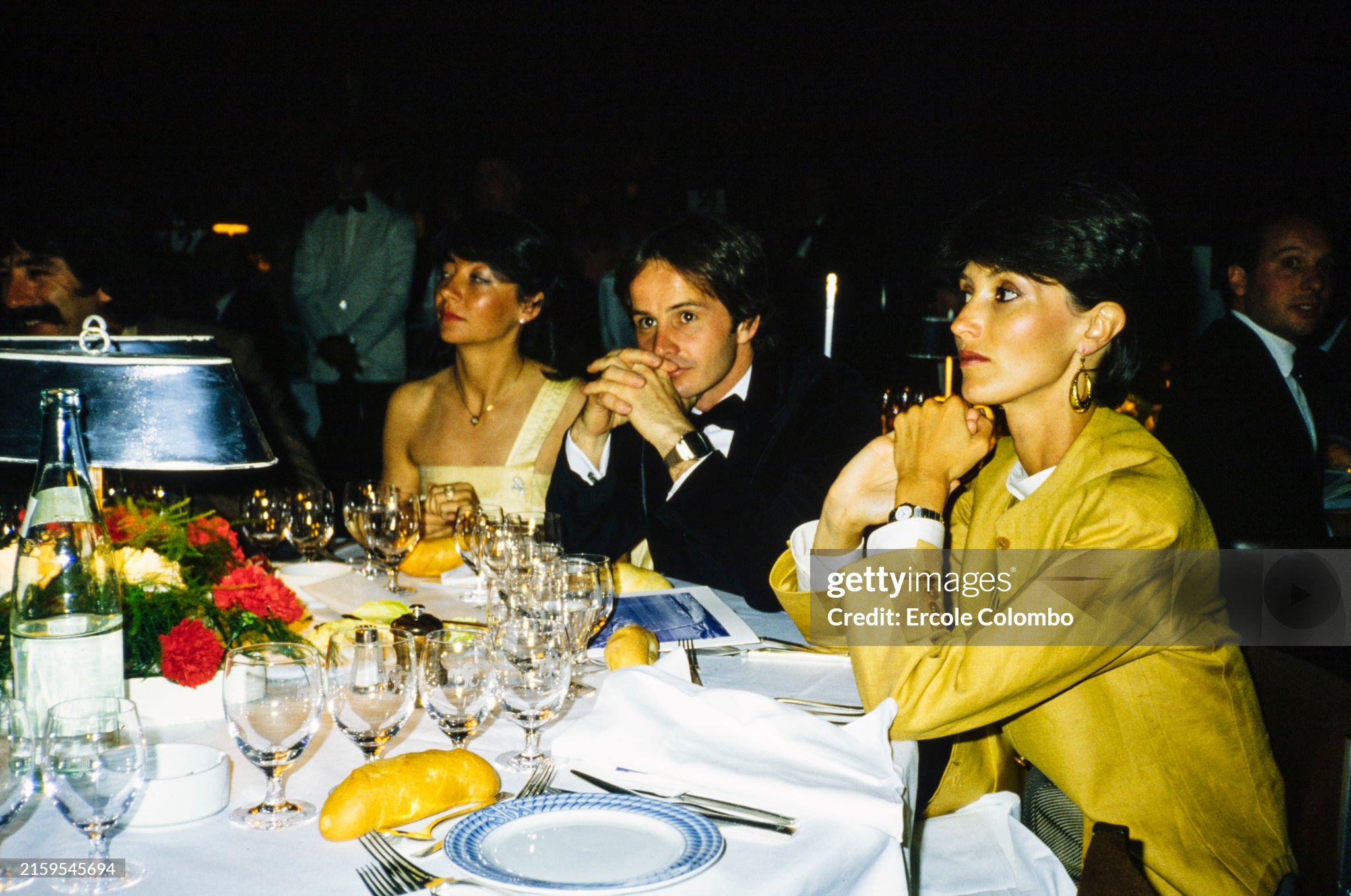 Gilles Villeneuve and wife Joann during the Monaco Grand Prix at Monte Carlo on 31 May 1981. 