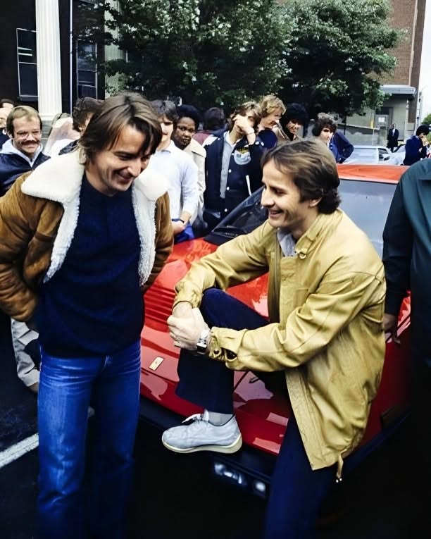 Gilles Villeneuve, René Arnoux and Ferrari Mondial.