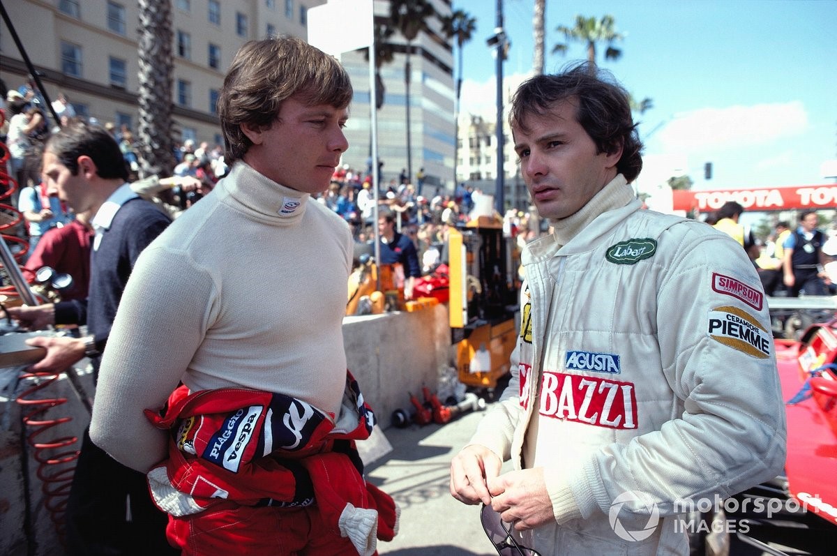 Gilles Villeneuve with Didier Pironi.