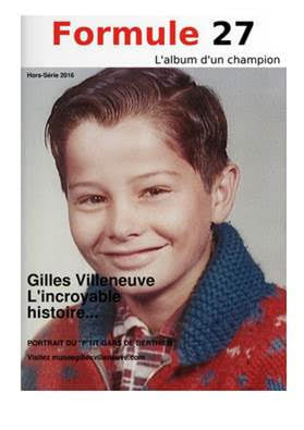 Portrait of little Gilles Villeneuve.