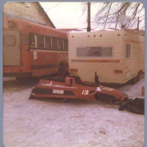 Gilles Villeneuve snowmobile.